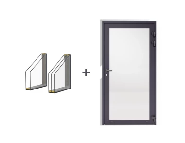 Standard glazing + doors